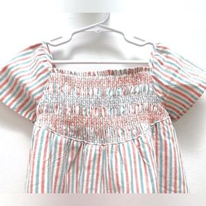 NWT neck&neck stripped dress girls Size 6-7